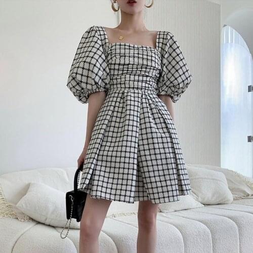 Модные платья в клетку Ecoshecore China At AliExpress