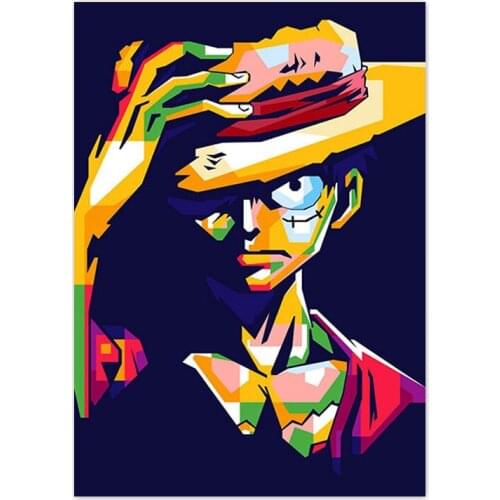 Graffiti ONE PIECE Anime Poster And Prints Classic Japanese Animation Figure Canvas Painting HD Wall Art Picture Home Decoration