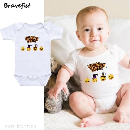HALLOWEEN PARTY Newborn Bodysuits Cotton Summer Infant Jumpsuits Children Clothes For Boys Girls Baby Outfits 0-24Months Outwear