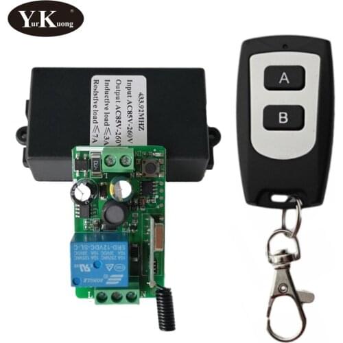 Home Light Lamp Bulb Strip Remote Control Switch AC 110V 230V 100V 240V Learning Code ASK Smart Home 315 433 10A Input Output