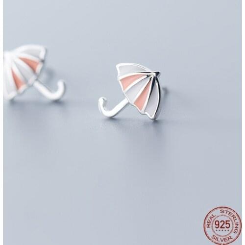 LKO New Personality 925 Sterling Silver Classic Earrings Temperament Umbrella Shape Exquisite Trend Fashion For Women Earrings