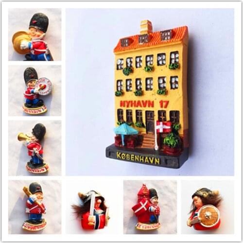 Germany Denmark Barcelona Holland Fridge Magnets Columbus Granada Ibiza Souvenir Refrigerator Magnets Stickers Home Kitch