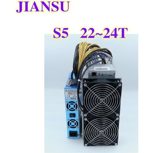 BTC BCH ASIC used 90% new s5 22T- 24T SHA256 miner Better than A1 antminer S9 t17 s7 S9K M20S M21S S19 S17E