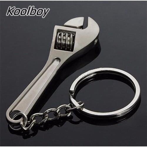 Mini Adjustable Wrench Spanner With Key Chain Ring Keyring Portable Mini Hand Tool Wrench Gift