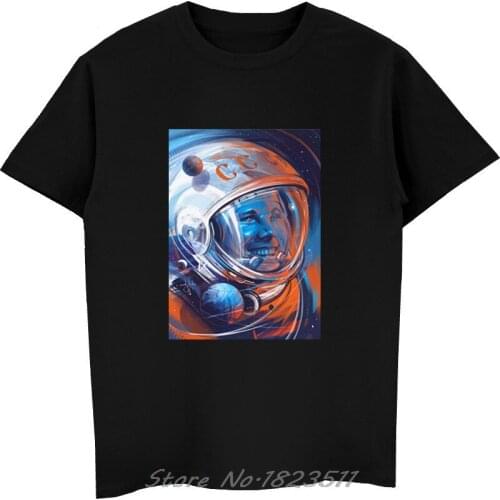 Fashion Yuri Gagarin CCCP Russian USSR Soviet Union Man Moscow Russia Printed T Shirt Men White Short Sleeve Casual Tshirt Tops