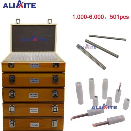 Aliaite pin gauge set 1.000-6.000(step: 0.01,501pcs)