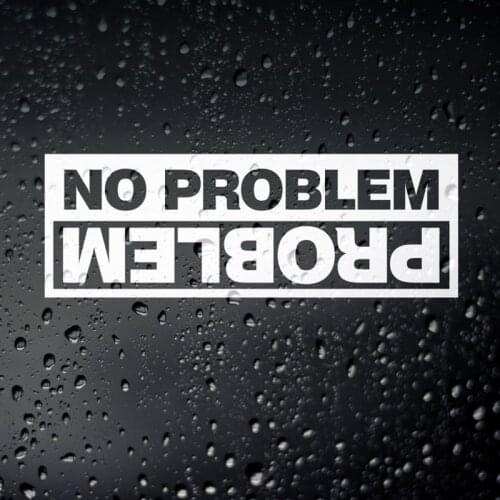 No Problem Off Road Sticker Green Laning Rock Crawler Removable New Design Text Murals S1419