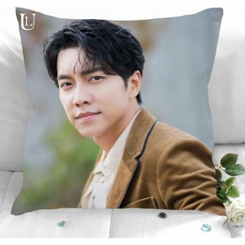 New Custom Lee Seung Gi Pillowcases Printed Square Pillowcase Home Decorative Zipper Pillow Cover 35X35cm40X40cm(One Side)