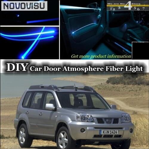 NOVOVISU For Nissan X-Trail X Trail XTrail T32 interior Ambient Light Tuning Atmosphere Fiber Optic Band Lights Door Panel