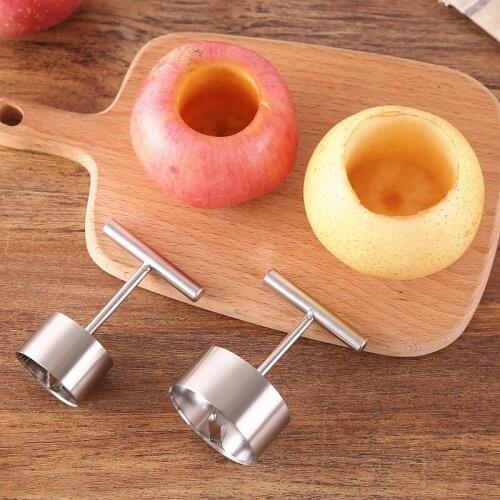 Sharp Stainless Steel Apple Core Coring Cutter Multi-function Fruit Core Pitter Remover Separator For Kitchen Tools