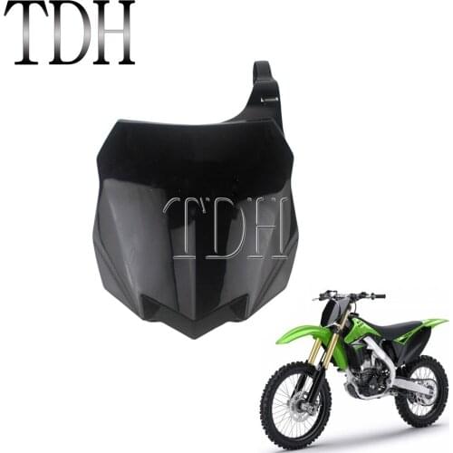 Dirt Bike Supermoto Motorcycle Plastic Fender Front Number Plate for Kawasaki KX450F KXF450 2013-2015 KX250F KXF250 2013-2016