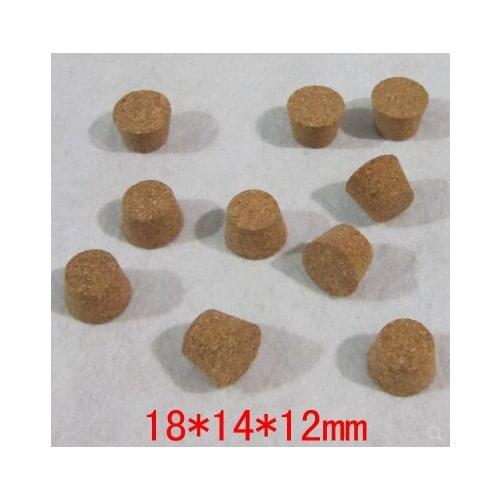 Package supplies Small cork glass bottle stopper test tube stopper small bottle stopper 18mm * 14mm * 12mm