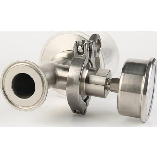 Low-maintenance Stainless Steel Exhaust Control Regulating Valve with Pressure Gauge