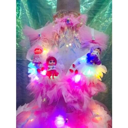 Pink doll stage show led lumious light up tutu dress gogo stage DJ DS singer costume
