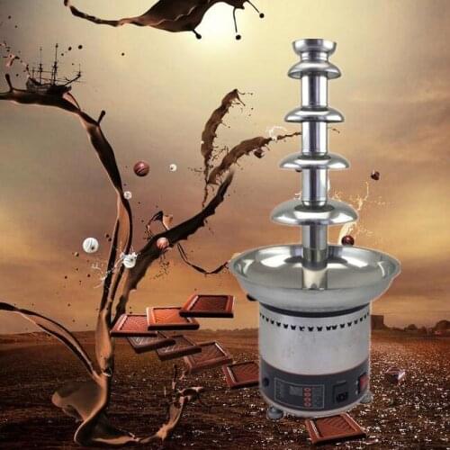 Chocolate Fountain Fondue machine5 Tier 68cm Full Stainless steel Commercial Chocolate Fountain machine
