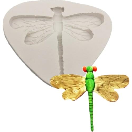 Dragonfly Silicone Mold for Fondant Cake Decor, Cupcakes, Sugarcraft, Cookies, Candies, Cards and Clay Bakeware Tools