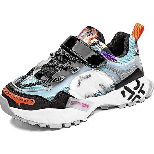 Sport Children Shoes For Kids Sneakers Boys Shoes Girls Casual Shoe Boys Sneaker Rainbow Student Footwear School Genuine Leather