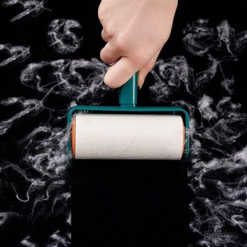 Square Color-contrasting Hair Sticking Device Tearable Roller Brush Household Dust Removal Hair Removal Pet Hair Removal Device