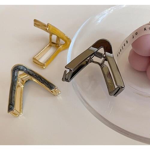 V Shape Claw Clip Women Hair Clip Geometric Hair Clips Girls Hair Claw Hair Barrettes Fashion Hair Accessories