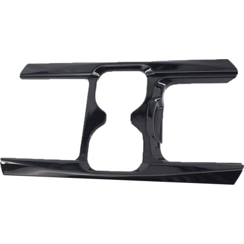 Bright Black Water Cup Holder Frame Stripe Cover for Honda CR-V Car Decoration Trim Beauty