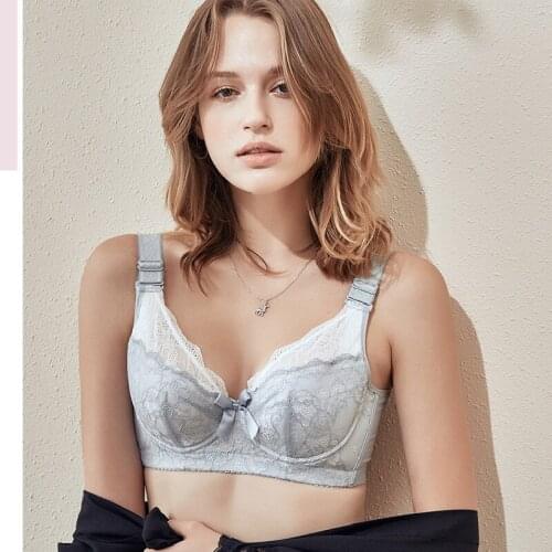 Xianqifen PLUS size thin underwear for women bra Lace Top Bralette section Seamless Push Up Bra Comfortable Sexy Lingerie BCD