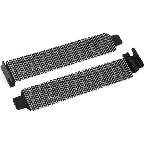 10 Pcs Hard Steel Dust Filter Blanking Plate PCI Slot Cover w Screws
