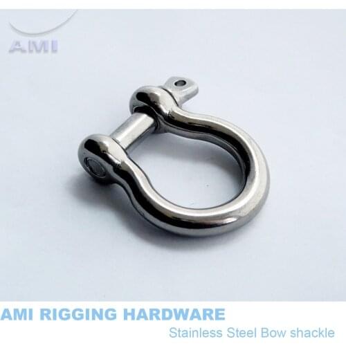 12mm Bow Shackle With Screw Pin Stainless Steel 316 Marine Boat Rigging Hardware