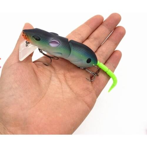 17g Artificial Fishing Jointed Lure Mouse Lure Swimbait Rat Fishing Bait pike bass Hook Fishing minnow Bionics crankbaits