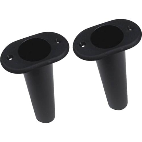 2pcs Plastic Fishing Rod Holder Flush Mount Boat Yacht Pole Stand 90 Deg