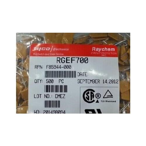500PCS x RGEF700 GF700 7A 16V PTC Resettable Fuse