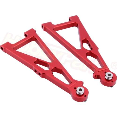 Aluminum Front Lower Suspension Arm (L/R) For RC 1/10 E10 Electric Himoto E10XT E10XTL Katana Truggy Upgrade Parts 33602G 31603