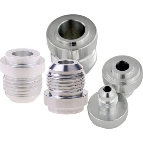 AN6-AN12 Welding Solder Fitting Bung Hose Adapter Fuel Oil Tank Aluminum Screw C63D