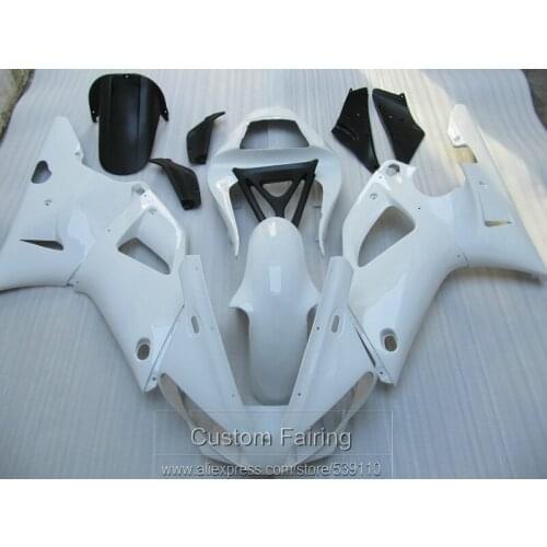 Bodywork hot sale fairing kit for Yamaha R1 00 01 white black fairings set YZF R1 2000 2001TS32