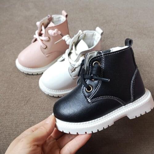 Claladoudou Leather Boots For Girls