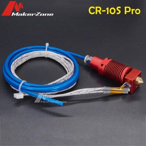 CR-10S Pro J-Head Hotend 12V/24V Assembled Kit With Brass Nozzle Aluminum Heat Block Thermistor Throat For Ender-3 CR10 3D Parts
