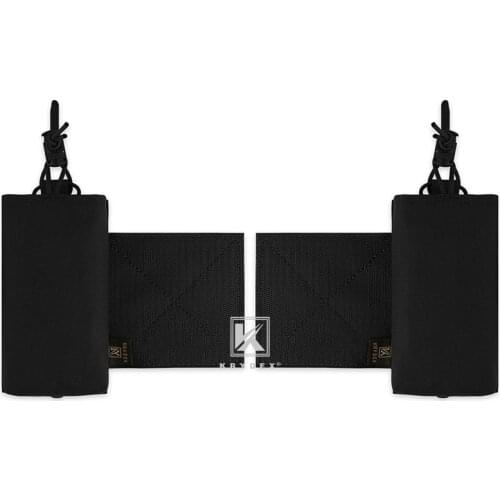 KRYDEX Vest Chassis Expander Storage Pouch For Radio Tactical MK3 MK4 Micro Fight Chest Rig Plate Radio Magazine Pouch Black