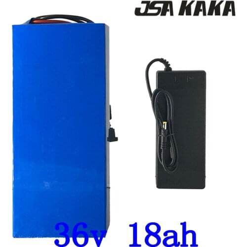 36V 18AH Lithium Battery 36V 15Ah 18Ah Ebike battery 36V 500W 1000W Electric Scooter Battery with 15A BMS+2A charger free duty