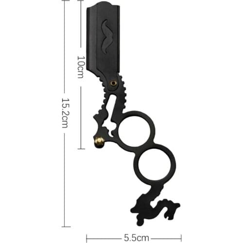 Men Stainless Steel Straight Barber Edge Safety Razors Beard Shaving Knife