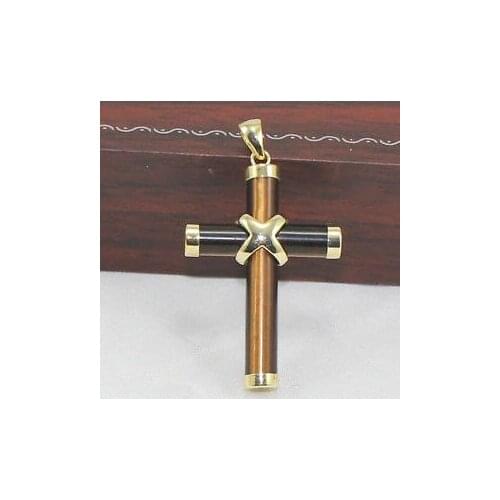 Tigers Eye/Tiger eye pendant necklace 18''AAA