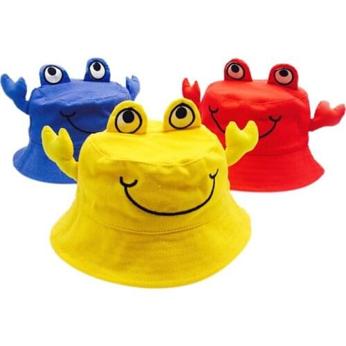 Summer Sunhat Baby Girls Boys Fisherman Hat Cute Cartoon Sunshade Beach Cap Toddler Casual Bucket Caps