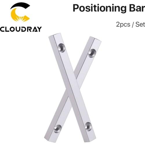 Cloudray Worktable Positioning Bar 2pcs 125*12mm Dia.6mm + 4pcs Positioning Screw for DIY Fiber & Co2 Marking Engraving Machine
