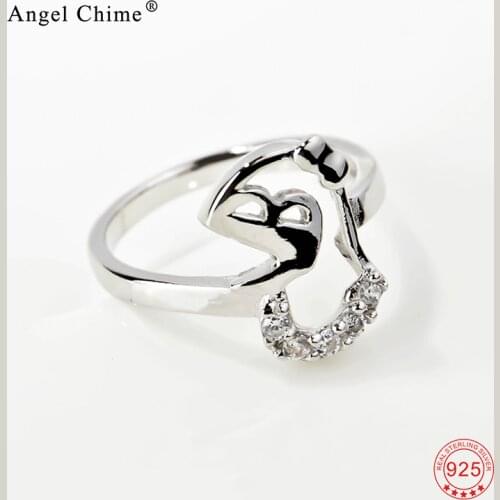 Personalized Animal Patterned Finger Rings 925 Sterling Silver Jewelry For Little Children Girls Party Gift