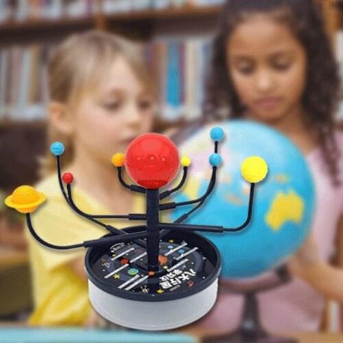 Planetarium Toy Kids Assembly Parent-child Interaction Educational Toy 1Set Solar System Nine Planets Model Science Kit DIY