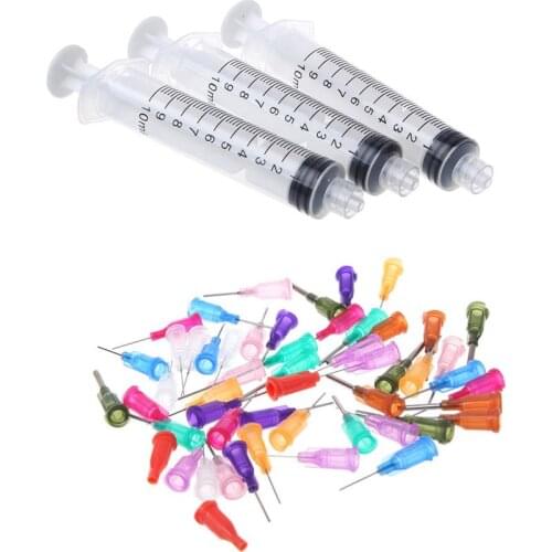 Plastic Dispensing Needle Tip For Liquid Dispenser Adhesive Glue Syringe Kit