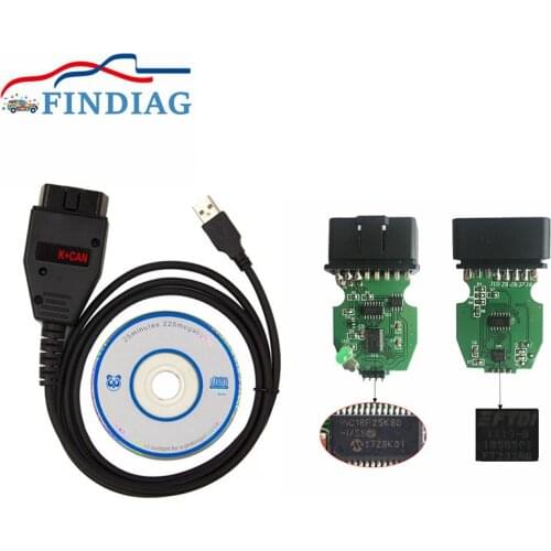 Professional For VAG K+CAN 1.4 Full Version Commander For AUDI/VW/Skoda/Seat PIC18F25K80+FTDI FT232RQ Chip OBD Car
