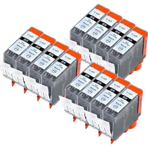 Compatible PGI 425 BK BLACK ink cartridge for CANON PIXMA MG6140 MG6240 MG8140 MG8240 MX714 MX884 MX894 printers