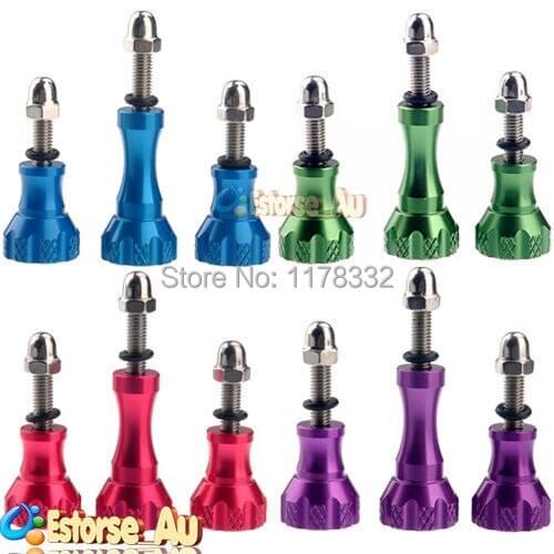 ST-50 Aluminum Stainless Thumb Knob Bolt Nut Screw Set For Gopro HD Hero 2/3