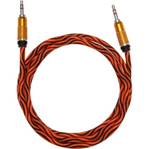 1.5m Python Snake skin Heavy thick audio cable Extension Hi-Fi Headphone 3.5 Jack Cable for MP3 MP4 Player Car good use 300pcs