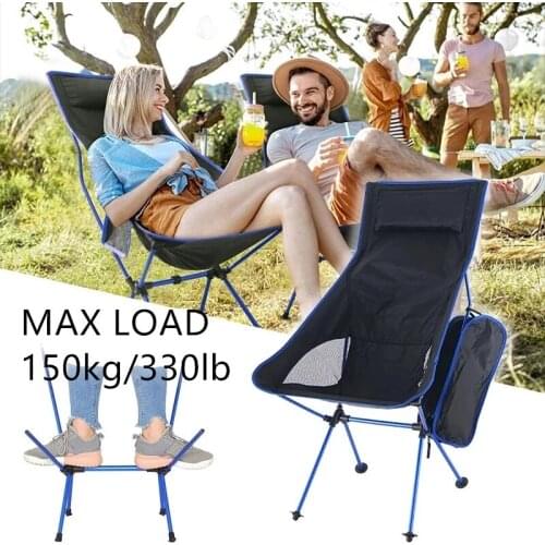 Outdoor Camping Chair Portable Folding Lengthen Travel Hiking Picnic Beach BBQ Fishing Chair Oxford Cloth Ultra Light Home Chair