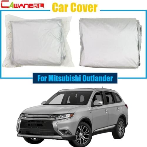 Cawanerl Full Car Cover Sun Shield UV Anti Snow Rain Sun Resistant Protection Cover For Mitsubishi Outlander